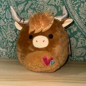 Squishmallows Wilfred the Highland Cow 8” Stuffed Plush